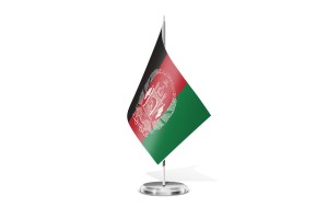 Bandera de mesa de Afganistan 2013-2021 123