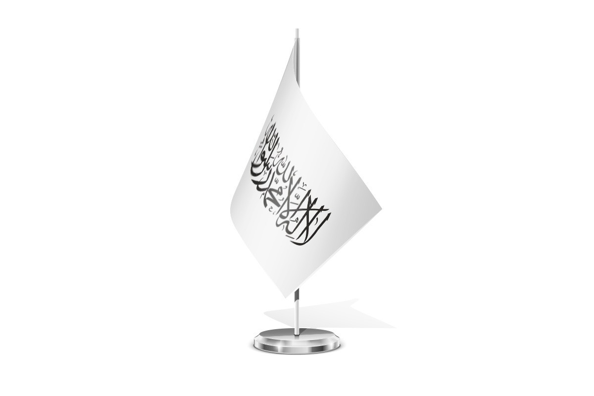 Bandera de mesa de Afganistan