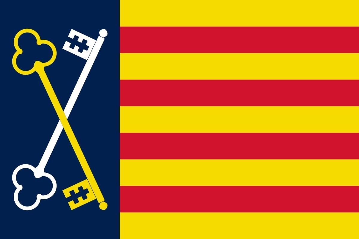 Bandera de Gavà de alta calidad para exterior | BPH