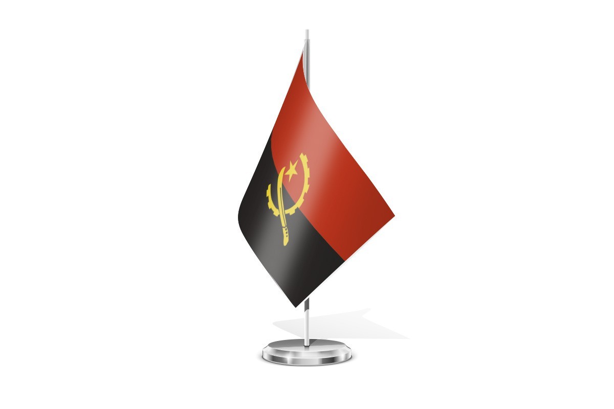 Bandera de mesa de Angola