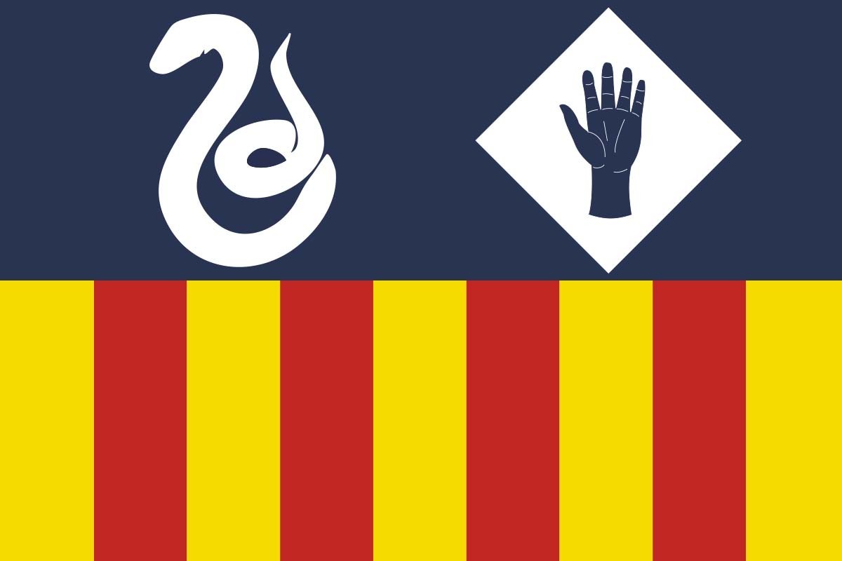 Bandera de Manlleu de alta calidad para exterior | BPH