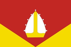 Bandera de Sant Cebrià de Vallalta de alta calidad para exterior 123