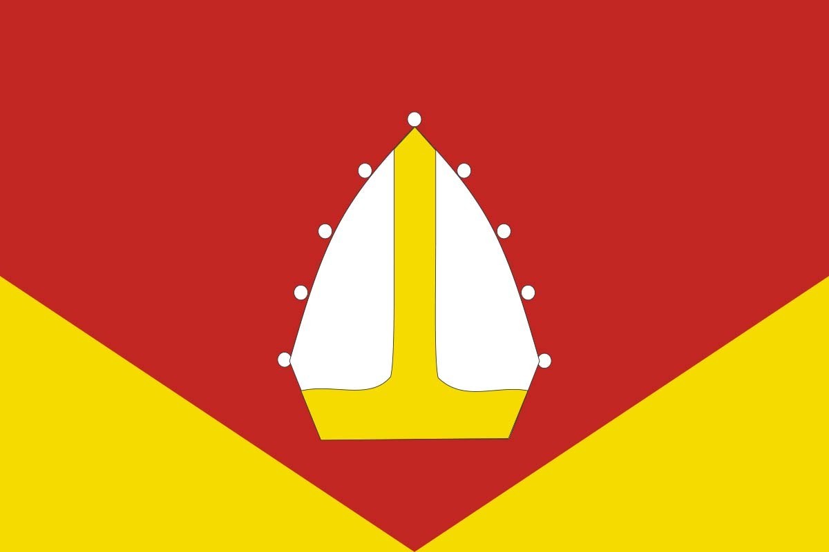 Bandera de Sant Cebrià de Vallalta de alta calidad para exterior