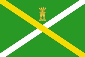 Bandera de Sant Pere de Torelló de alta calidad para exterior | 123