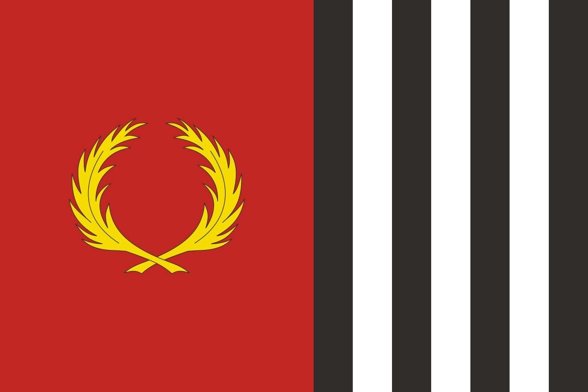 Bandera de Sant Quirze de Besora de alta calidad para exterior |