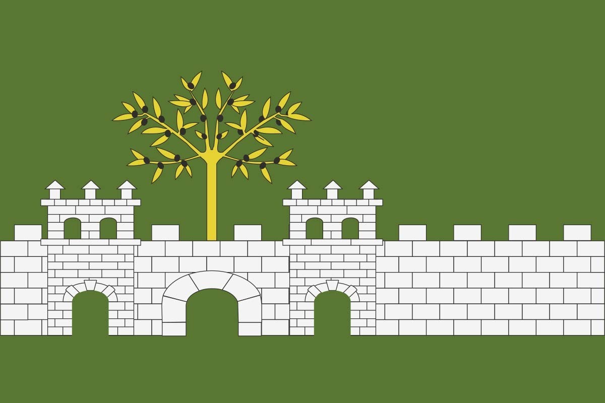 Bandera de Ullastret de alta calidad para exterior | BPH