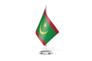 Bandera de mesa de Mauritania 123