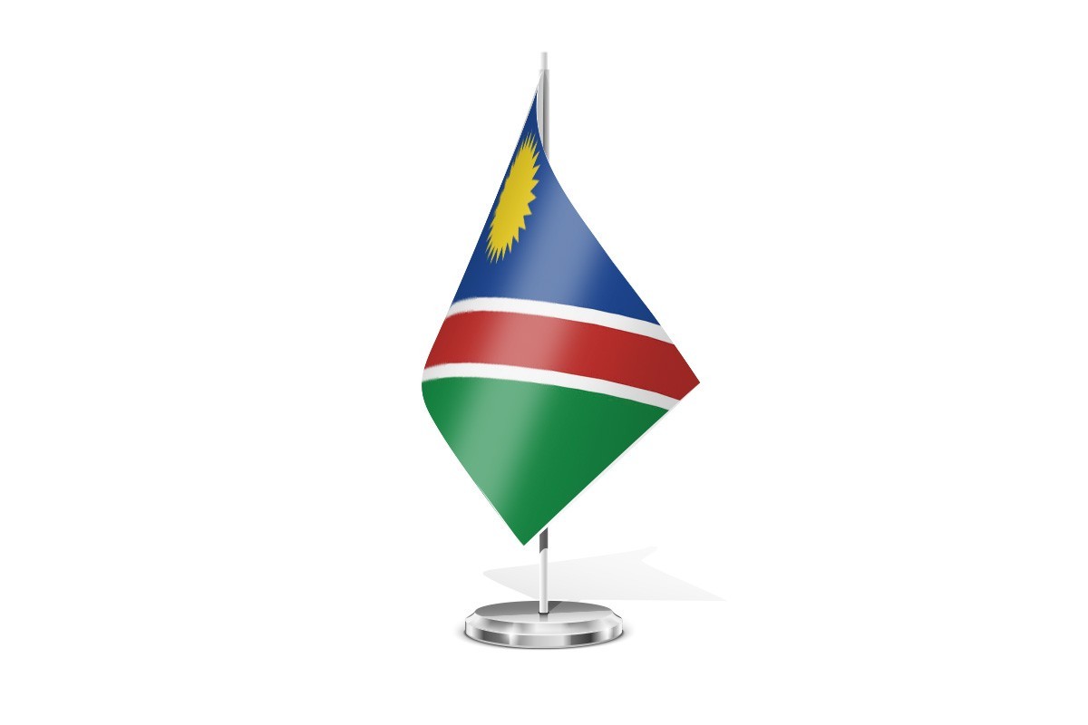 Bandera de mesa de Namibia