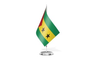 Bandera de mesa de Santo Tome y Principe 123