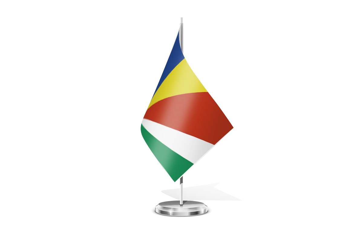 Bandera de mesa de Seychelles