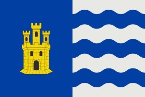 Bandera de despacho de Puebla de Arenoso de alta calidad | BPH