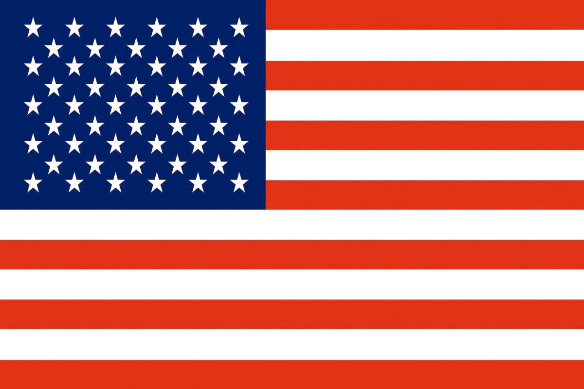 Bandera de Estados Unidos con escudo de alta calidad para exterior Bandera de Estados Unidos con escudo de alta calidad para exterior