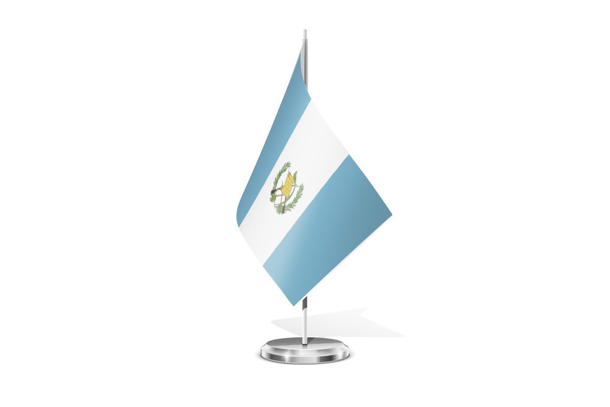 Bandera de mesa de Guatemala
