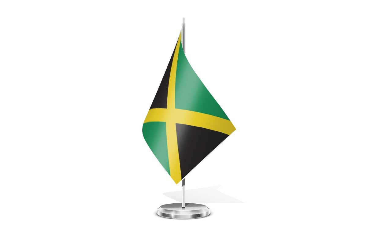 Bandera de mesa de Jamaica