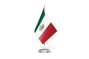 Bandera de mesa de Mexico 123