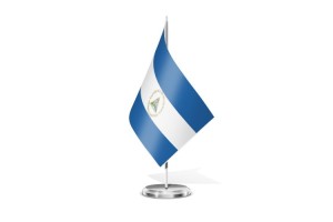 Bandera de mesa de Nicaragua 123