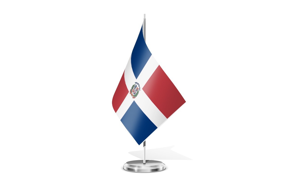 Bandera de mesa de Republica Dominicana