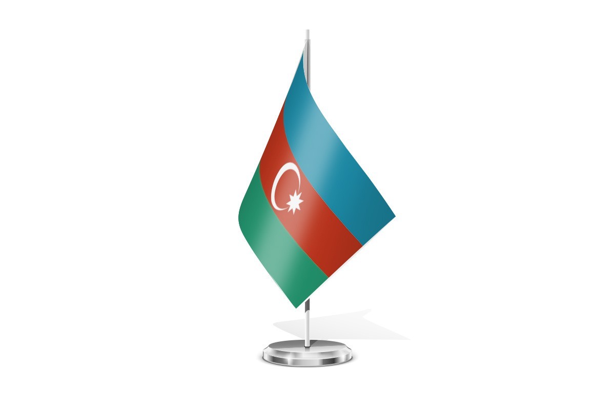 Bandera de mesa de Azerbaiyan