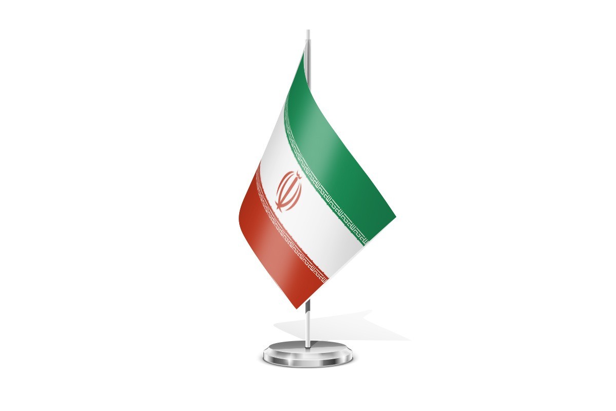 Bandera de mesa de Iran