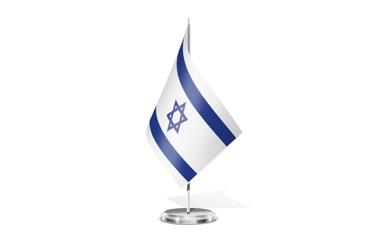 Bandera de mesa de Israel