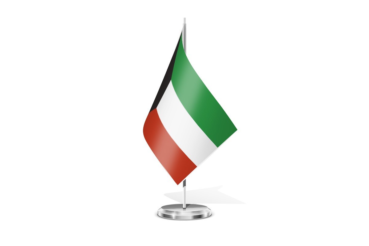 Bandera de mesa de Kuwait