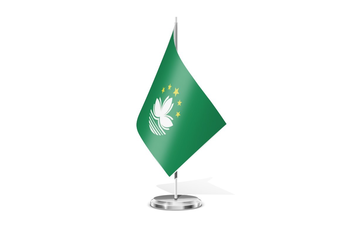 Bandera de mesa de Macao