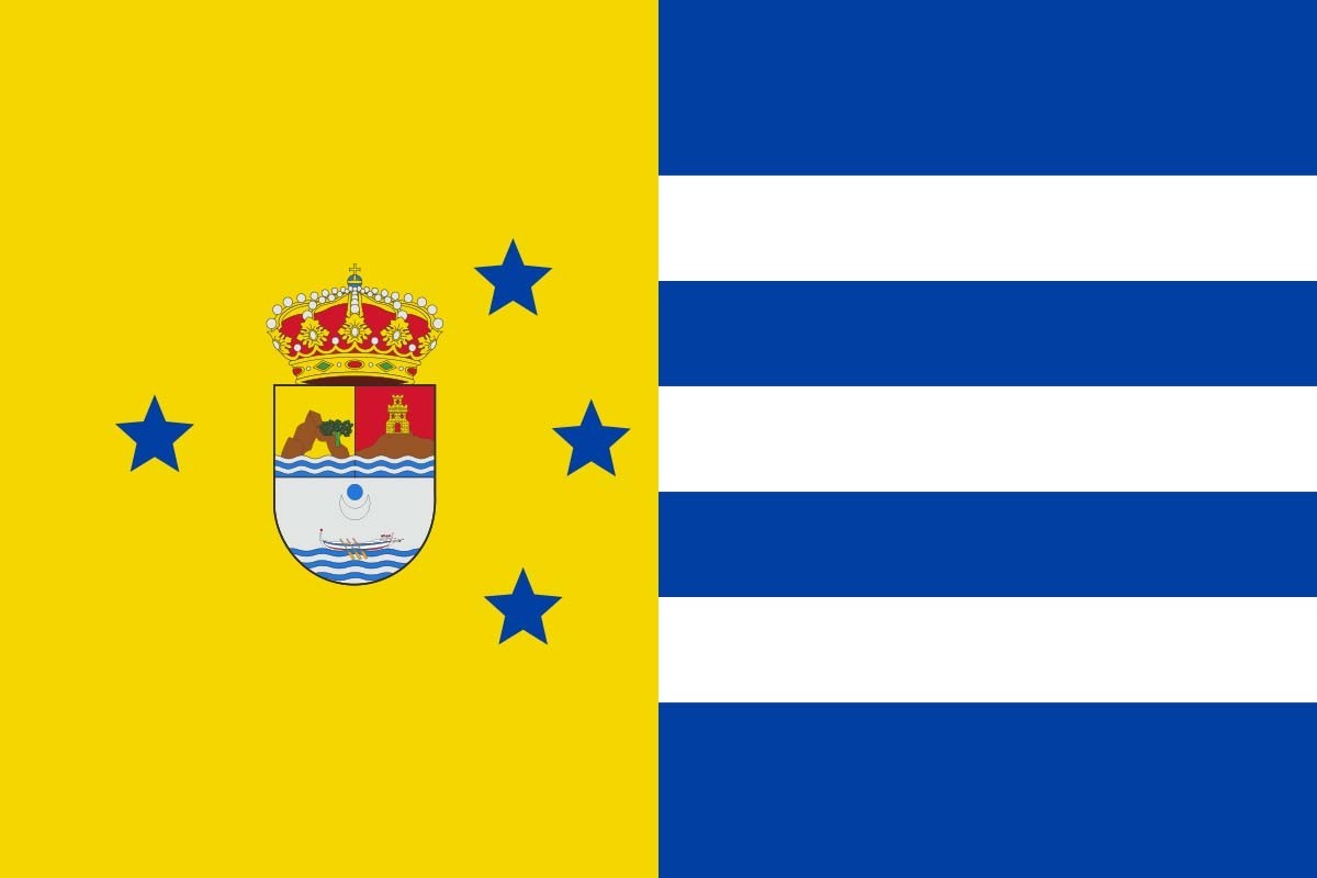 Bandera de despacho de Rincón de la Victoria de alta calidad |