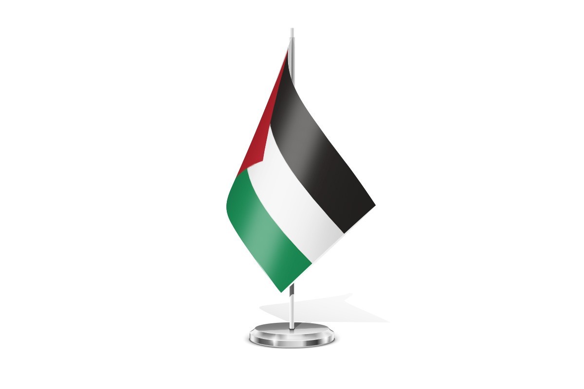 Bandera de mesa de Palestina