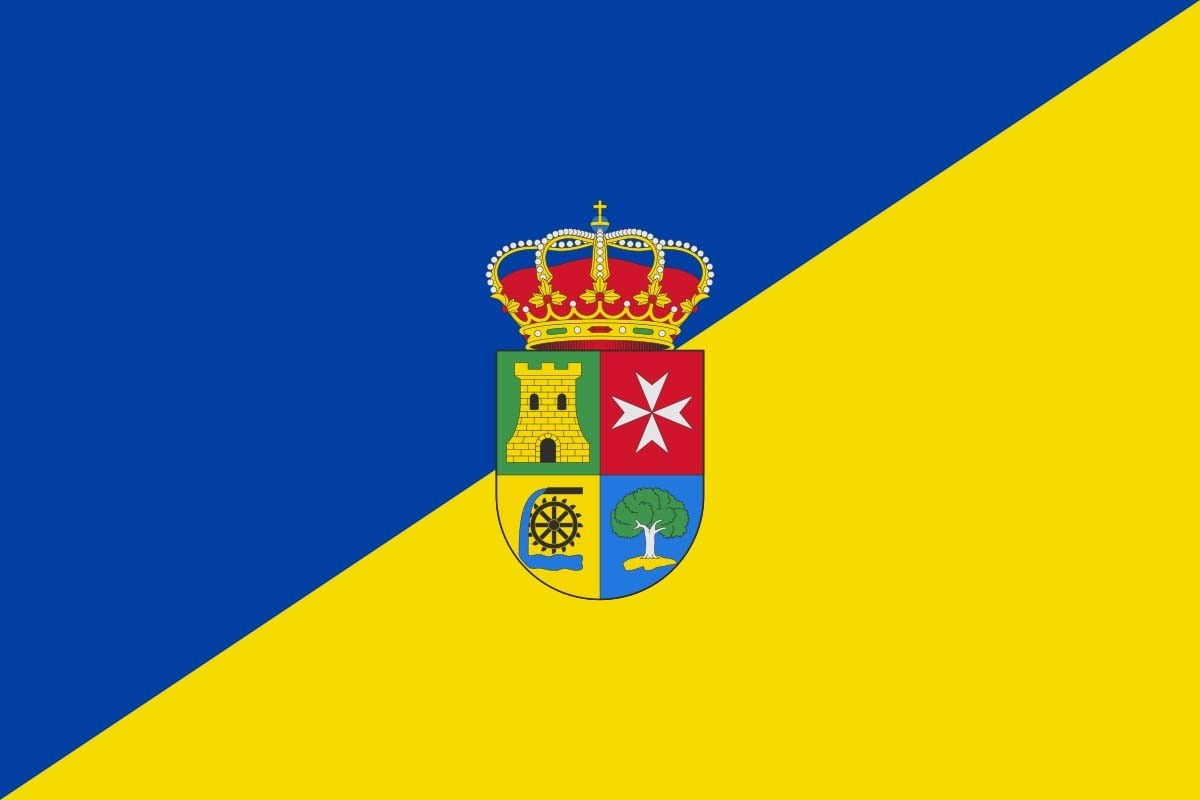 Bandera de despacho de San Juan de Aznalfarache de alta calidad