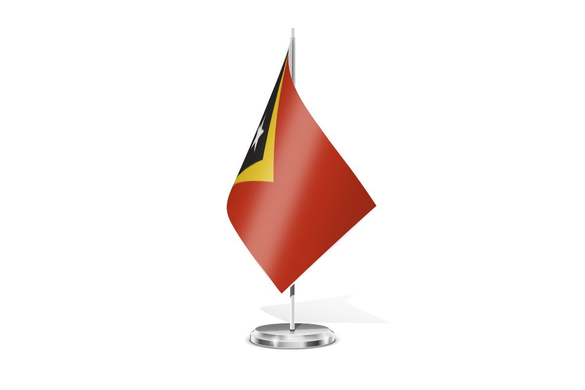 Bandera de mesa de Timor Oriental