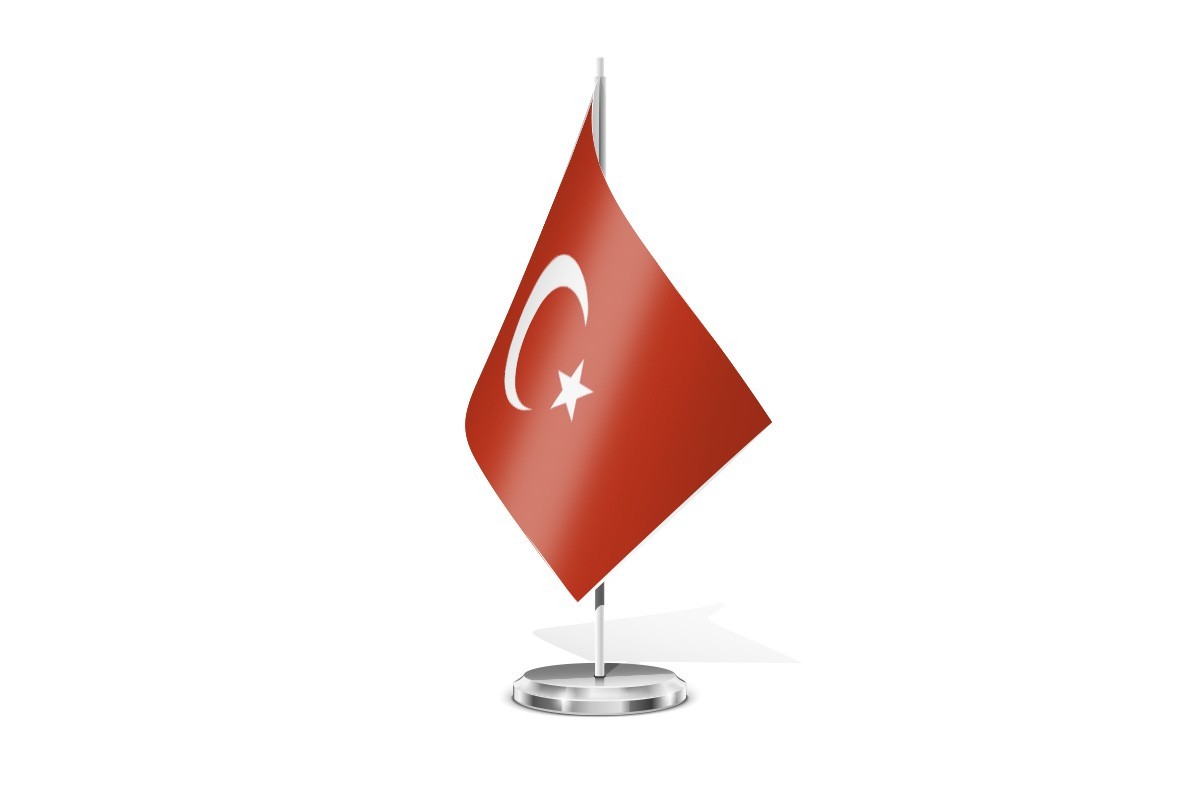 Bandera de mesa de Turquia