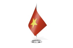 Bandera de mesa de Vietnam 123