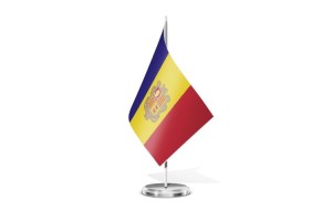 Bandera de mesa de Andorra 123