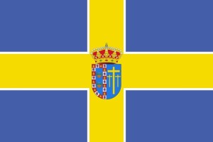 Bandera de despacho de Villanueva de las Cruces de alta calidad Bandera de despacho de Villanueva de las Cruces de alta calidad