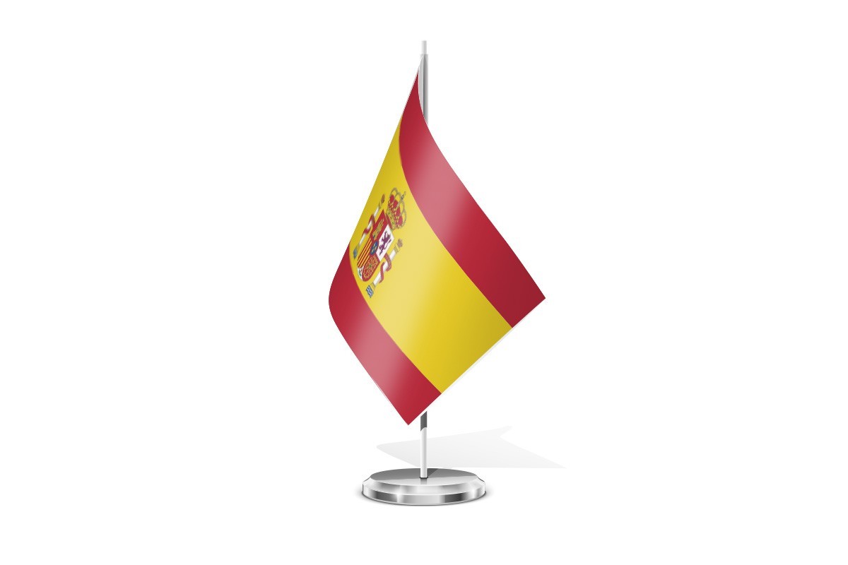 Bandera de mesa de España