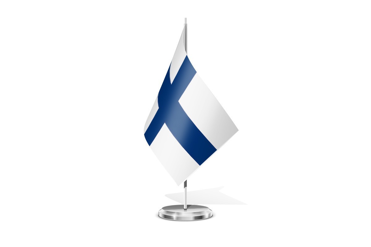 Bandera de mesa de Finlandia