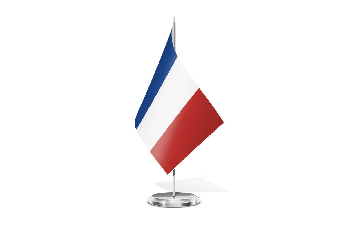 Bandera de mesa de Francia