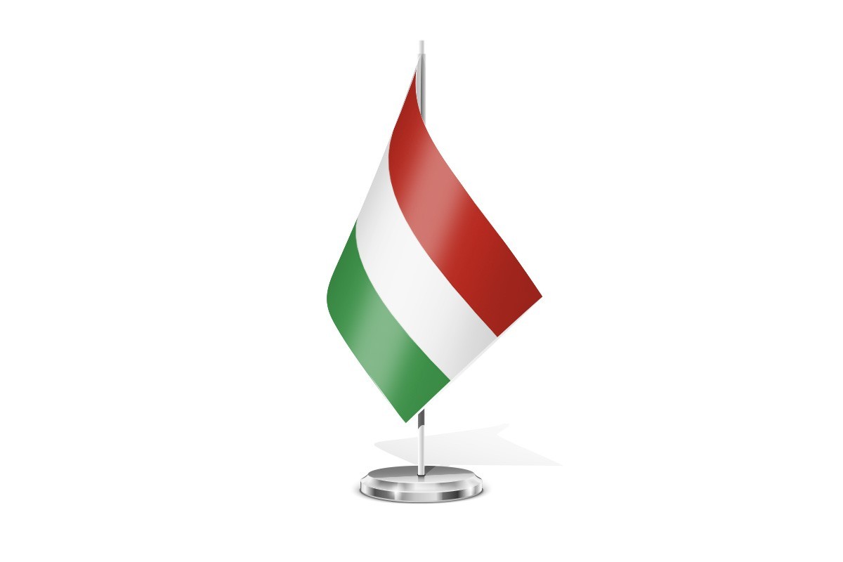 Bandera de mesa de Hungria