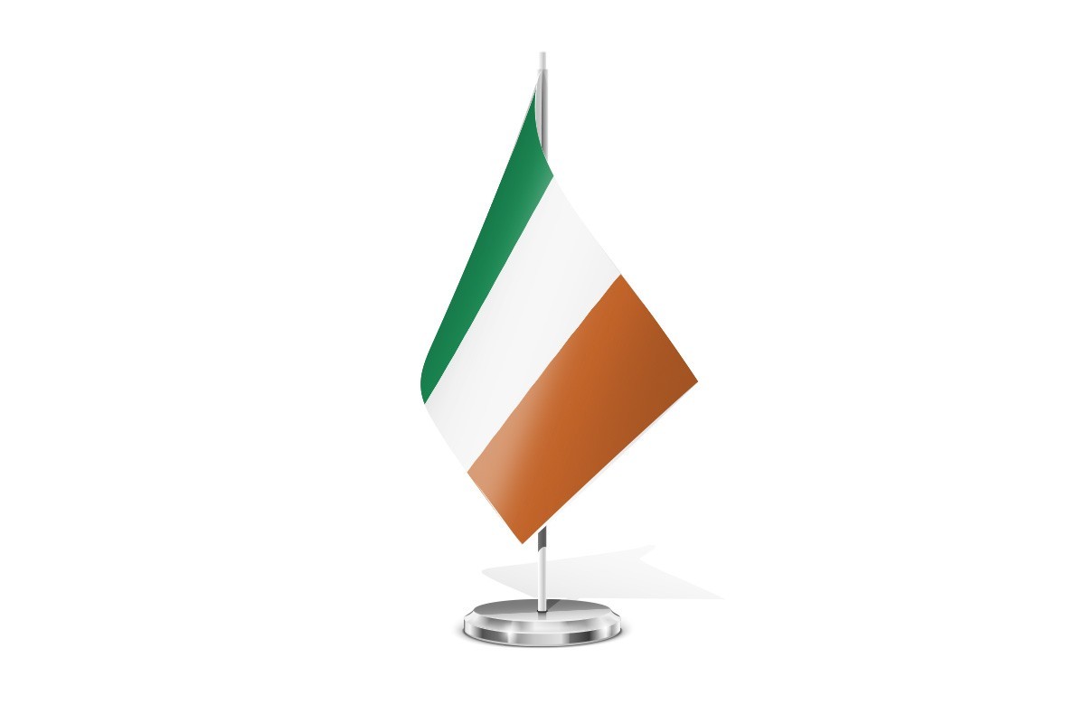 Bandera de mesa de Irlanda