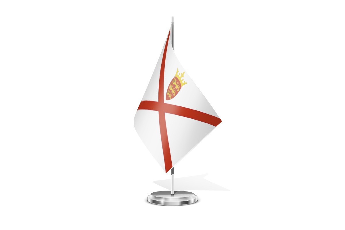 Bandera de mesa de Jersey