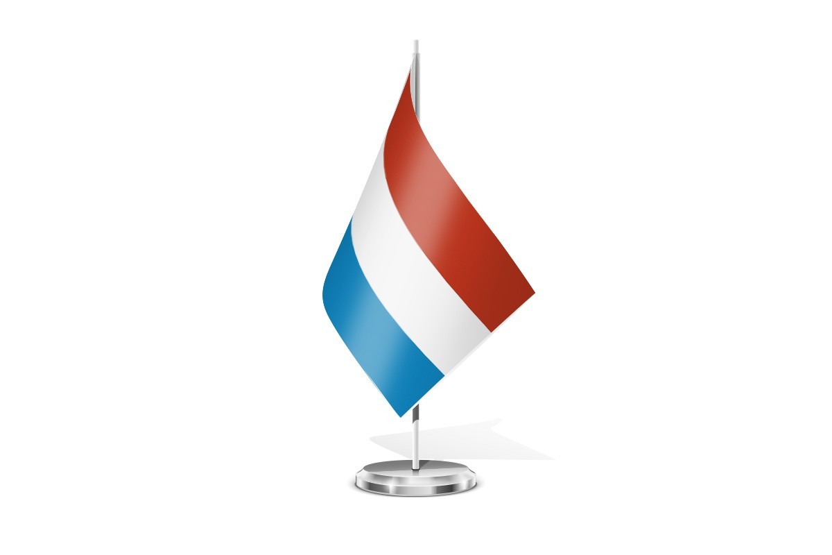 Bandera de mesa de Luxemburgo