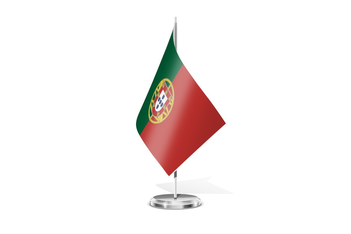 Bandera de mesa de Portugal