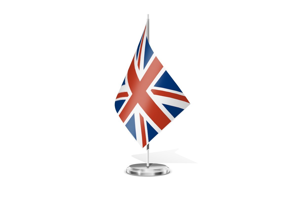 Bandera de mesa de Reino Unido