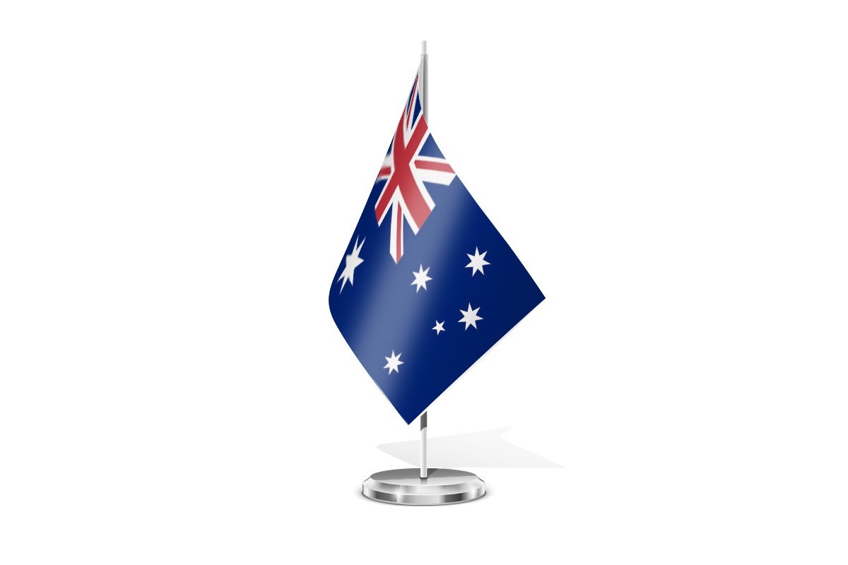 Bandera de mesa de Australia