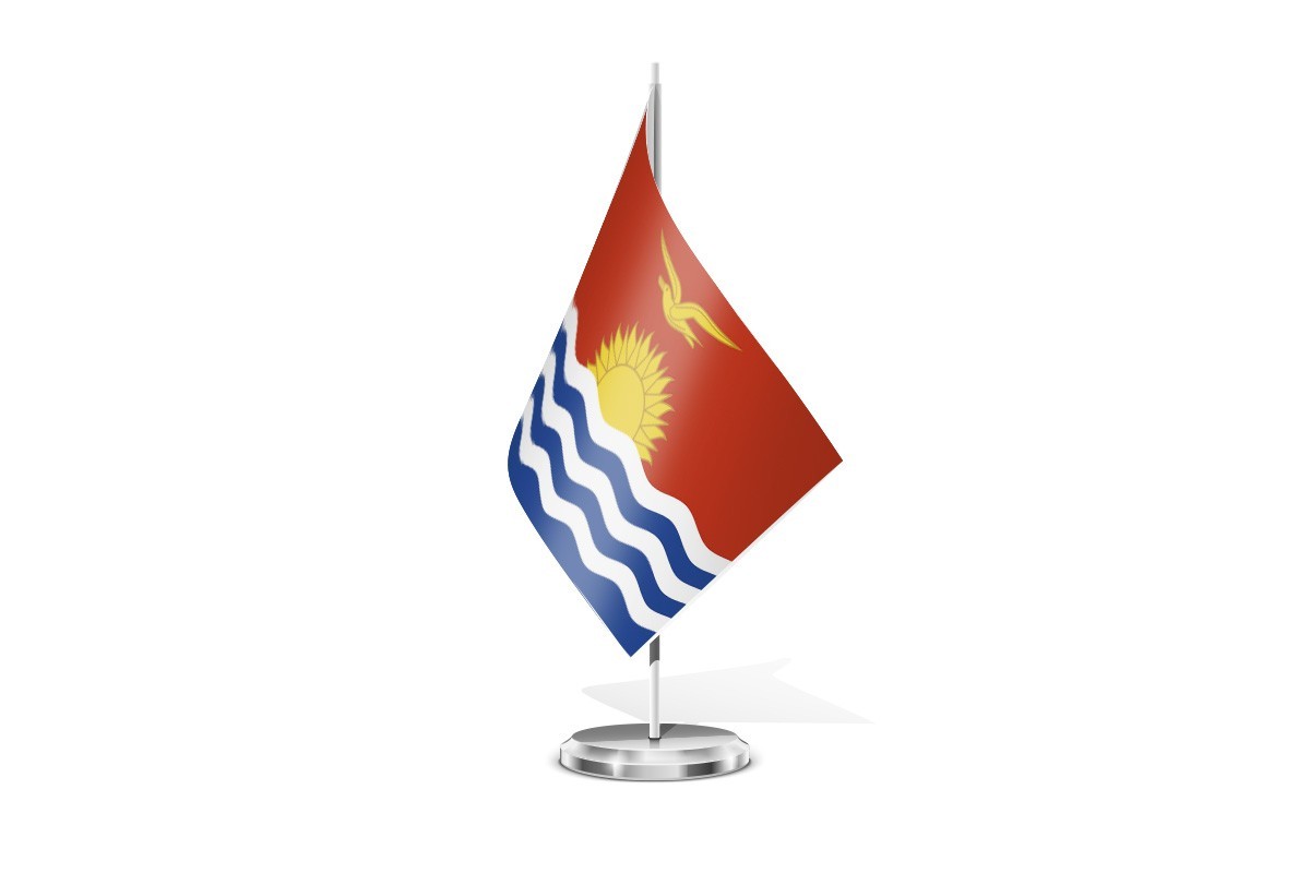 Bandera de mesa de Kiribati