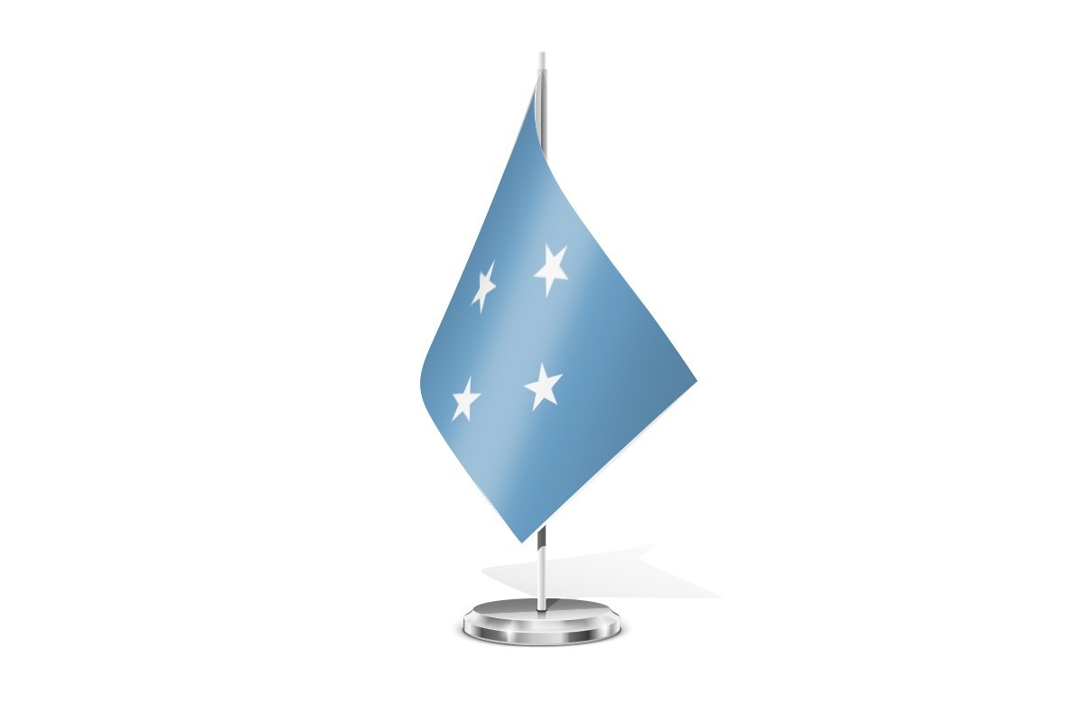 Bandera de mesa de Micronesia