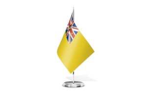 Bandera de mesa de Niue 123