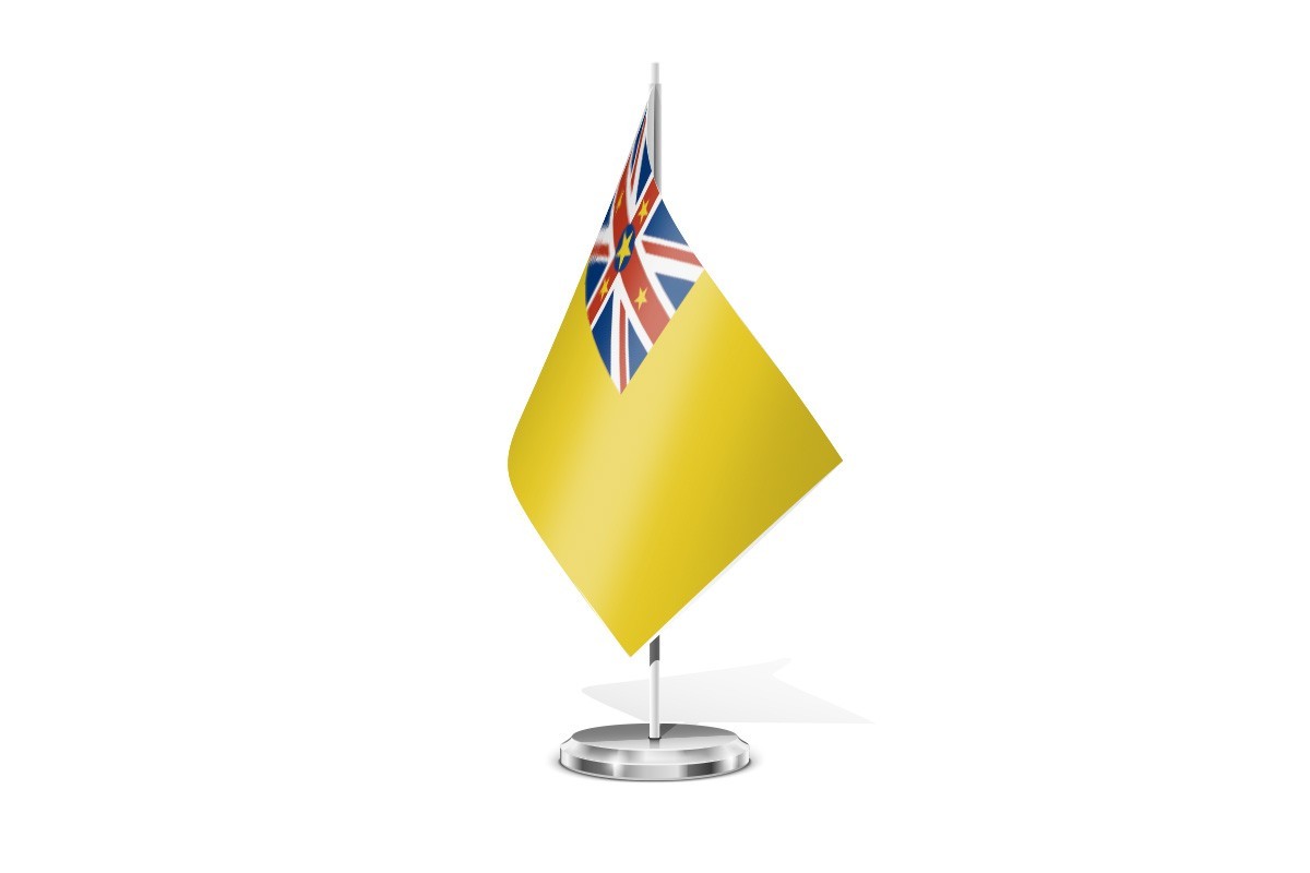 Bandera de mesa de Niue