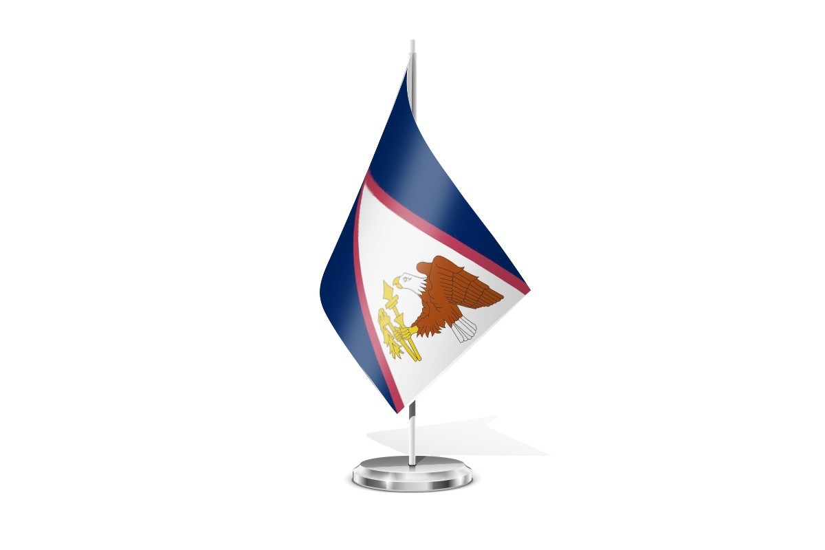 Bandera de mesa de Samoa Americana
