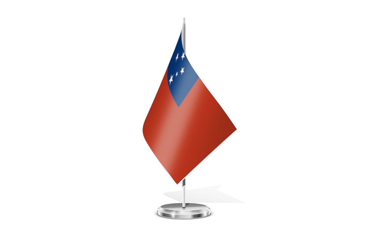 Bandera de mesa de Samoa